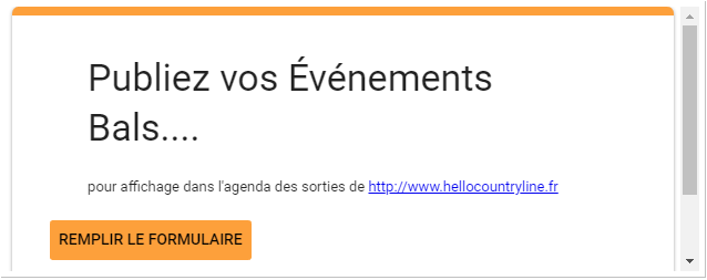 publiez vos evenements